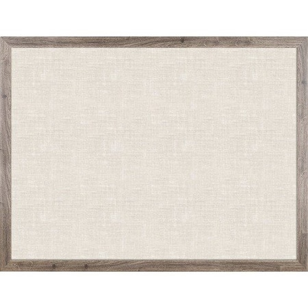 U Brands Bulletin Board, Linen, 48inWx36inH, Rustic/Natural UBR4894U0001